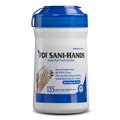 Sani-Hands Hand Sanitizing Wipes, Ethyl Alcohol, 6 X 7.5in, 1620PK P13472